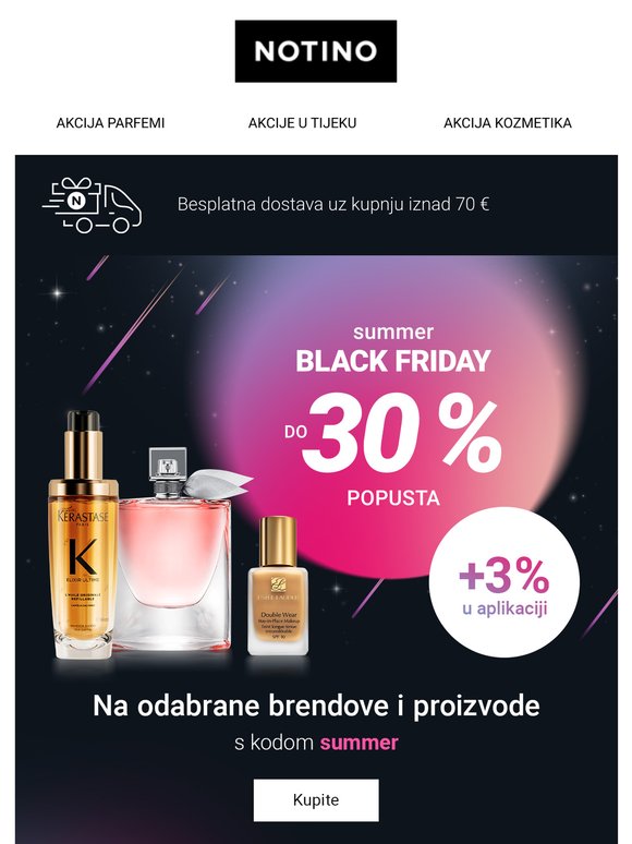 Do 33 % popusta! Ne propustite Summer Black Friday