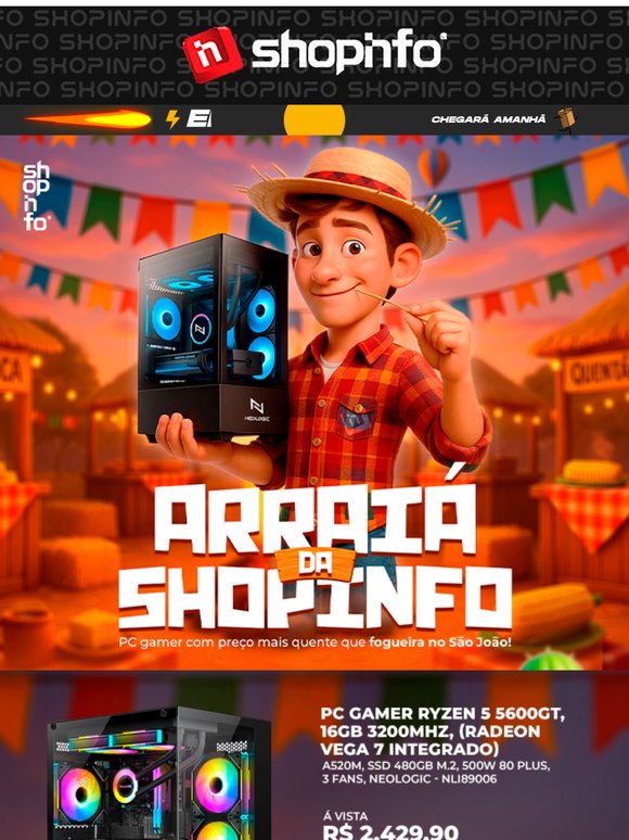 🎮Tá rolando um arraial com fogueira de DESCONTÃO!