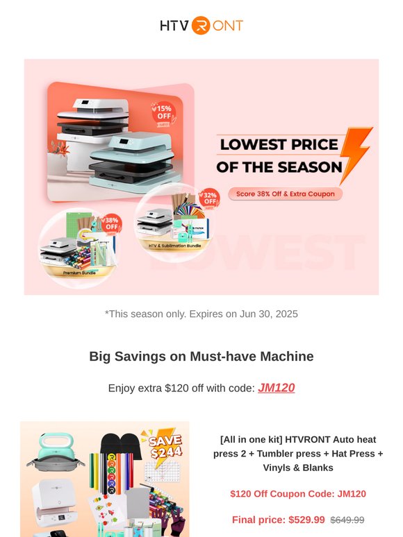 ONLY 3 DAYS: End-of-Season Sale Live!