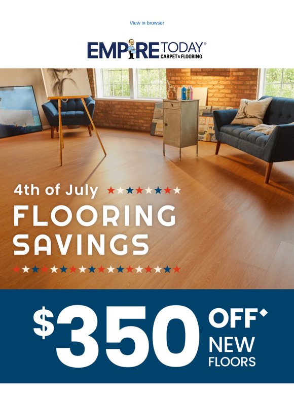 Explosive Savings: $350 Off Your Floor Upgrade