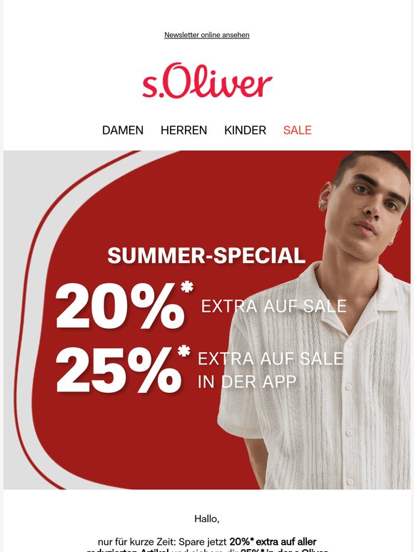 Summer-Sale-Special – 25% extra im Sale