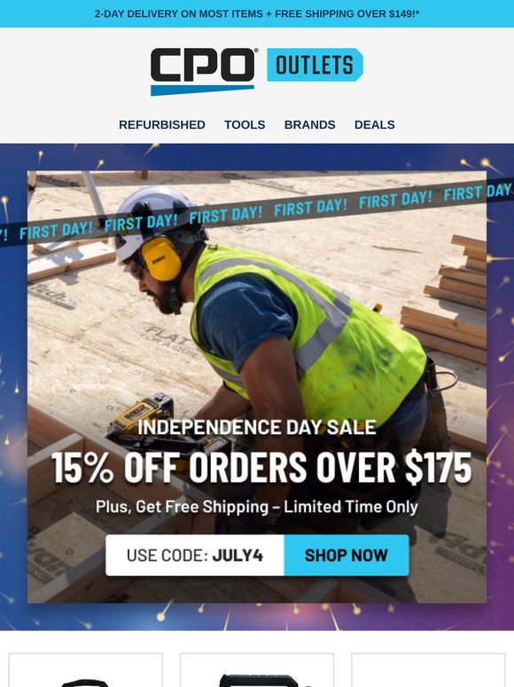 15% Off Orders $175+ Starts Today – Plus Free Shipping!
