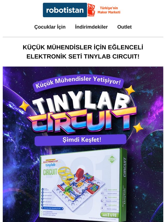 Tinylab Circuit Eğitici Kit'i Keşfedin! ✨