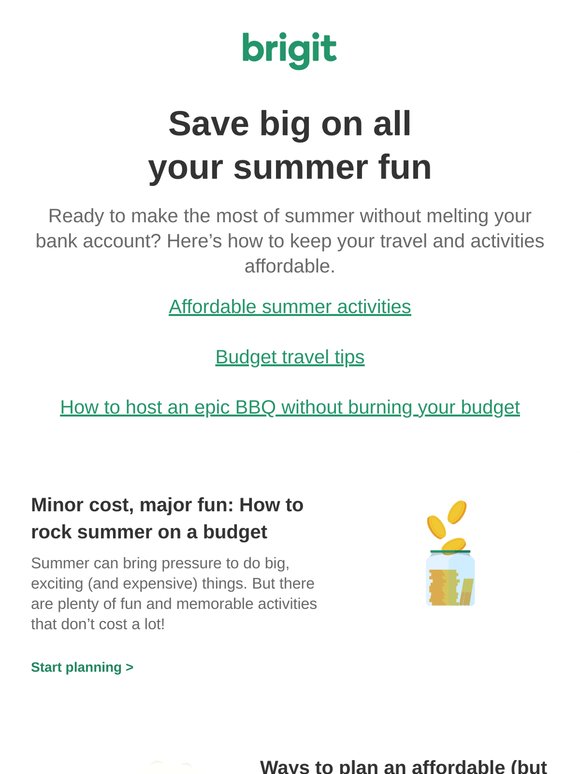 Affordable summer fun