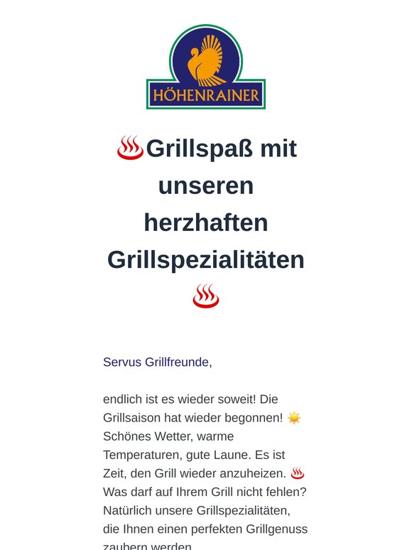 Haben Sie ihren Grill schon angeheizt?