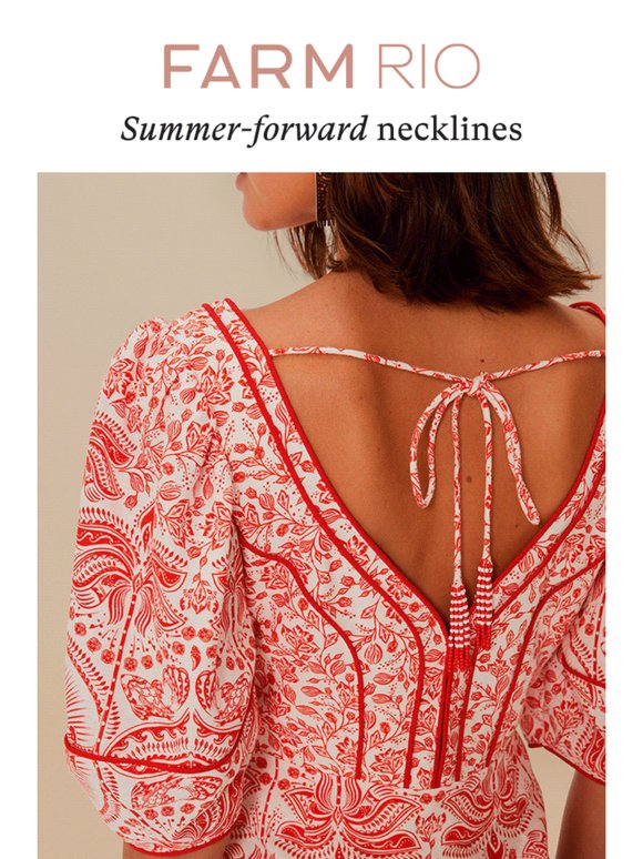 Summer-forward necklines