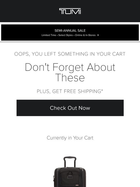You’re One Step Away from Checkout