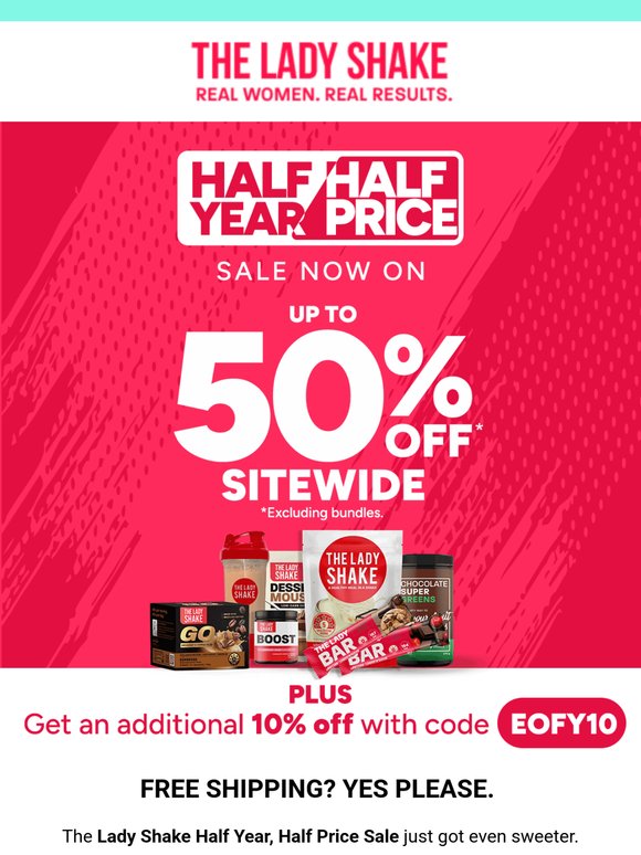🚚 Free Shipping Starts NOW! And Still Half Price 😊