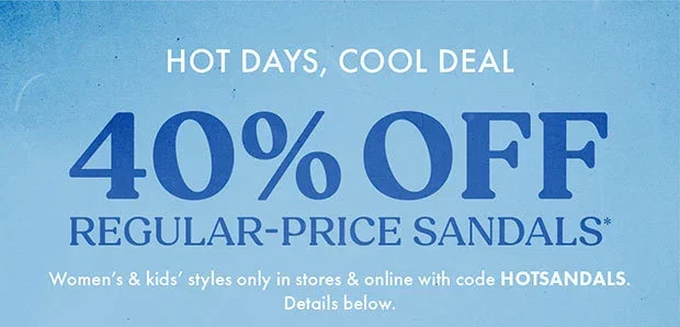 40% OFF - Regular-Price Sandals