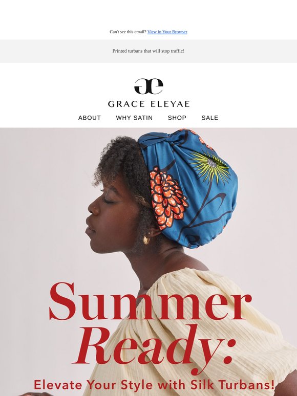 ☀️ Beautiful Summer Turbans That Make Running Out Of The House A BREEZE
