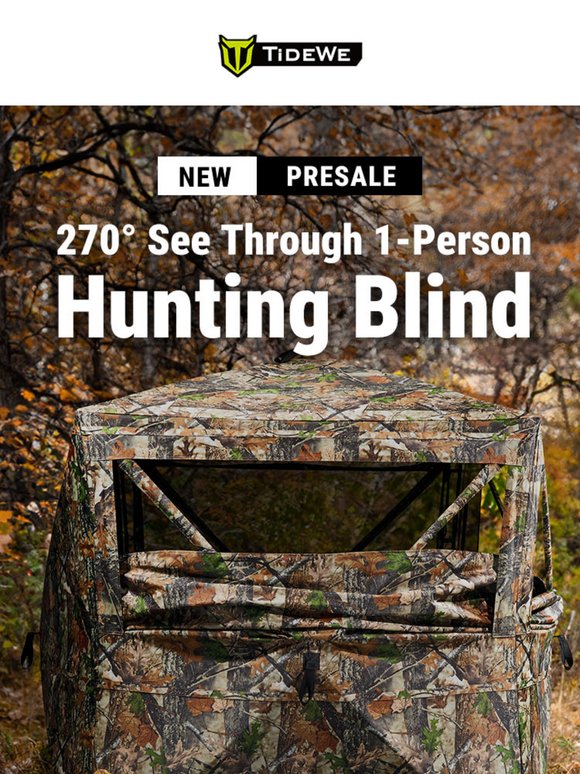 New: 270° See Through 1-Person Hunting Blind