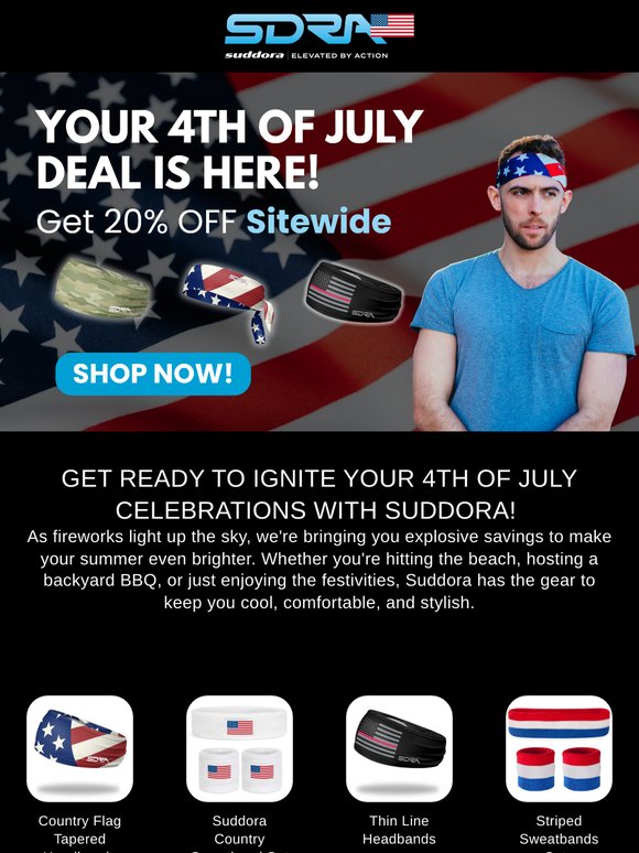 Celebrate Big: 20% Off All Suddora Gear!