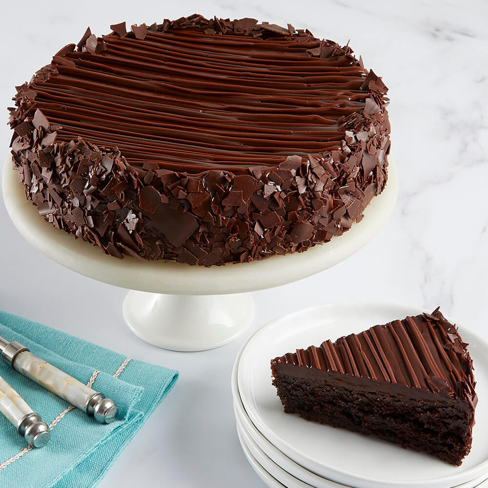 Triple Chocolate Enrobed Brownie Cake