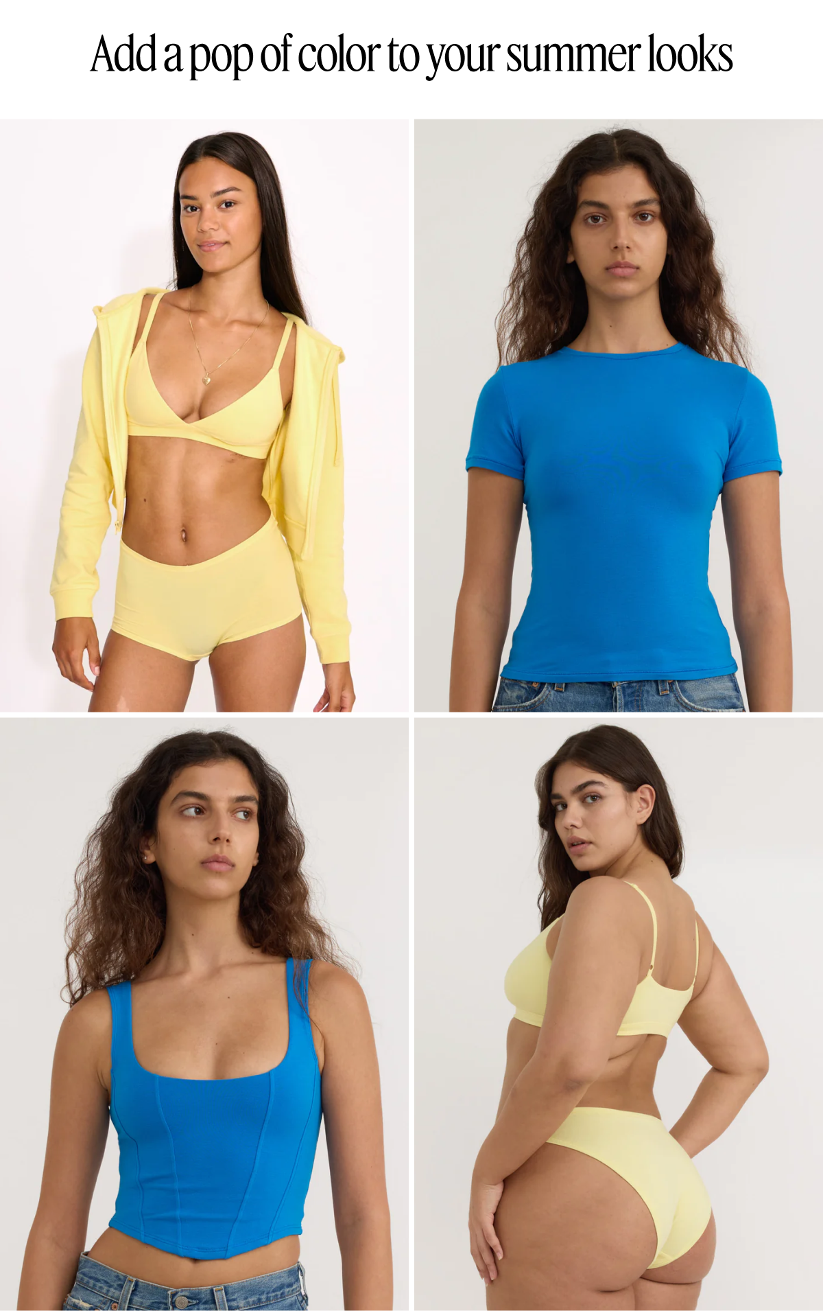 Add a pop of color to your summer looks