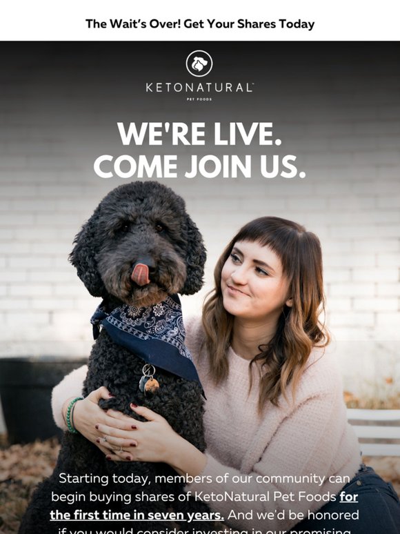 The Wait’s Over! Get Your Shares Today