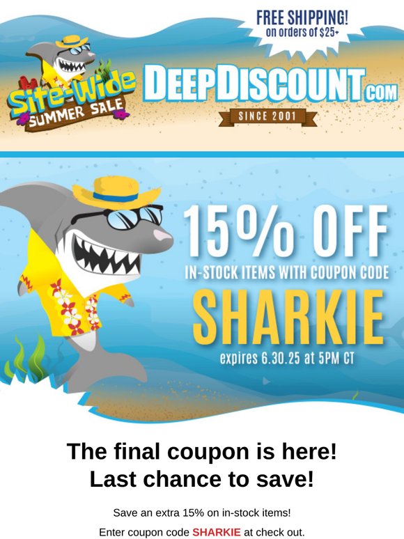 Your Special 15% Off Coupon Has Just Dropped!