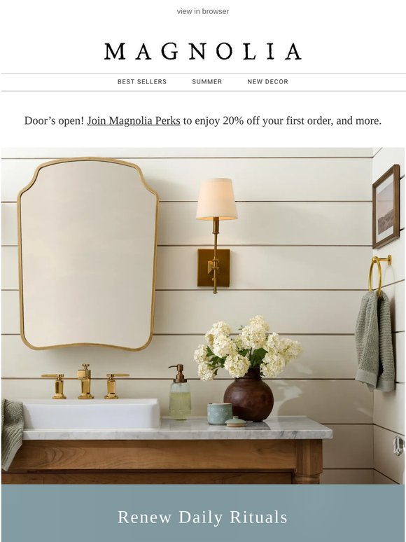 Bath essentials to refresh routines