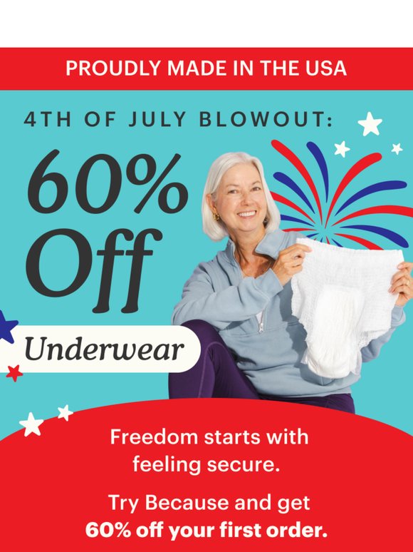 🎆 4th of July Sale Is Here: 60% Off First Pack