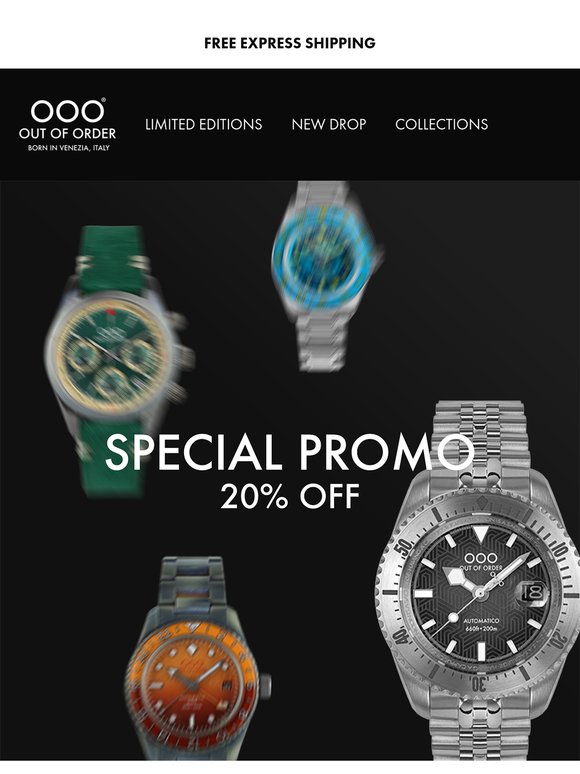 Special Promo: 20% Off