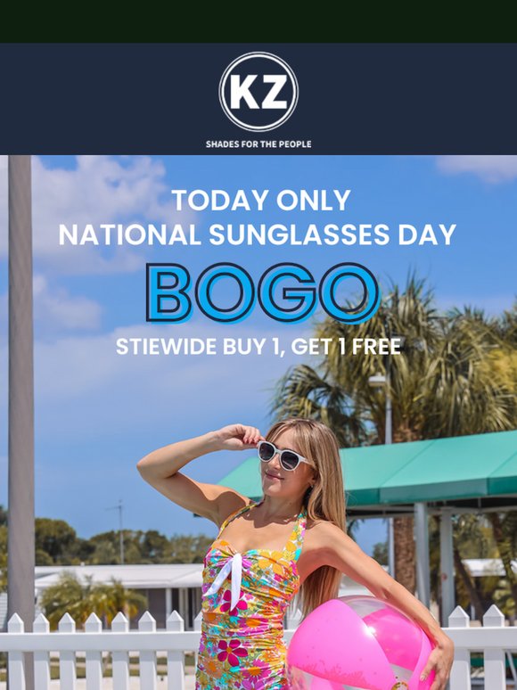 BOGO Today Only! Celebrate National Sunglasses Day 😎