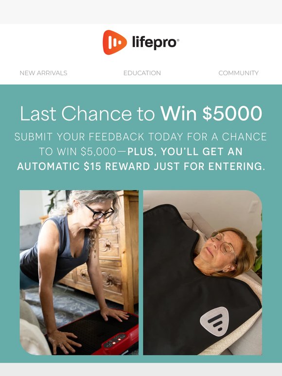 Win a $5000 Gift Card!