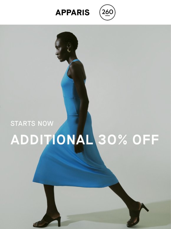 Additional 30% Off Starts Today