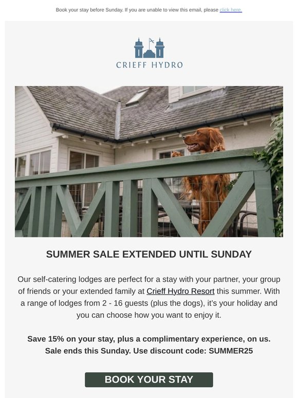 Last chance: Save 15% on lodge stays ⏰