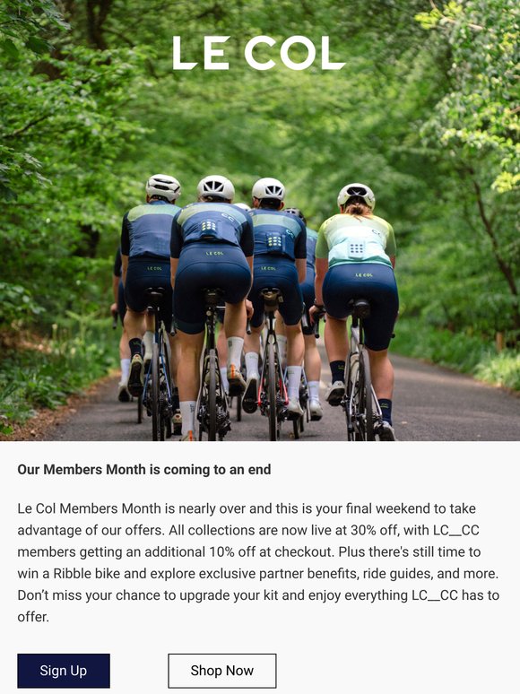 Final Chance To Save During Members Month