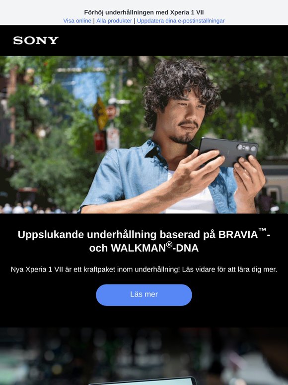 BRAVIA™- och WALKMAN®-teknik i en smartphone! 😮