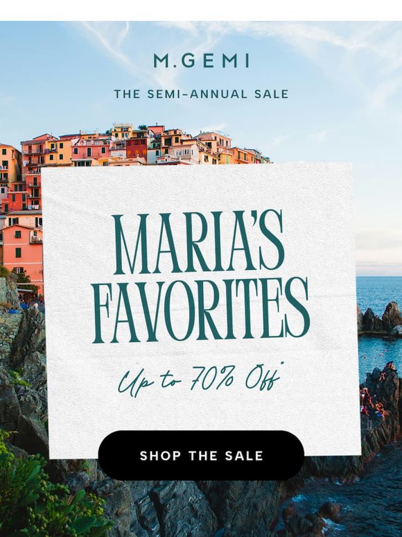 Maria’s Favorites Are On Sale
