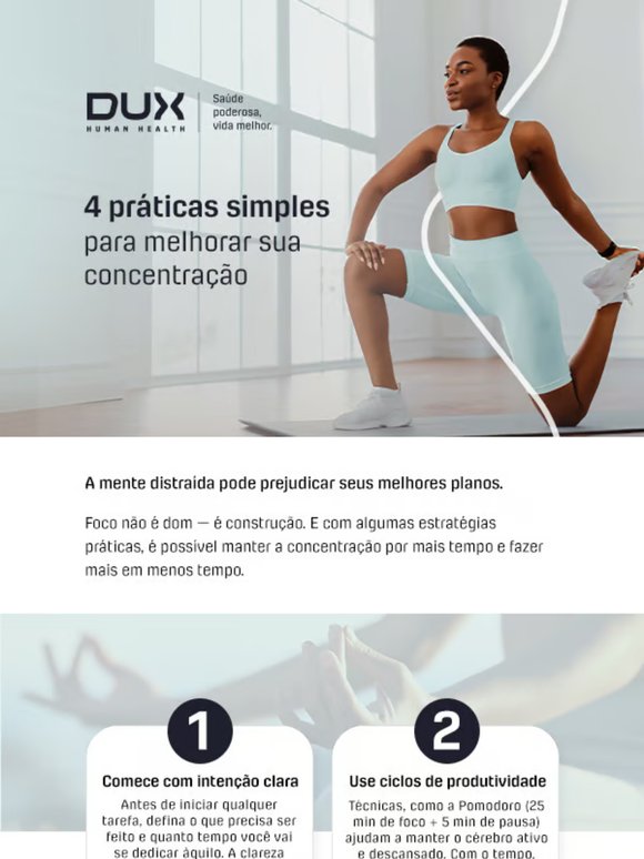 🧠 4 práticas simples para melhorar sua concentração