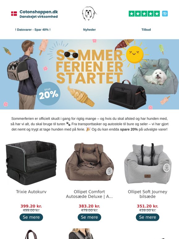🚗 Spar 20 % på transportudstyr! ☀️