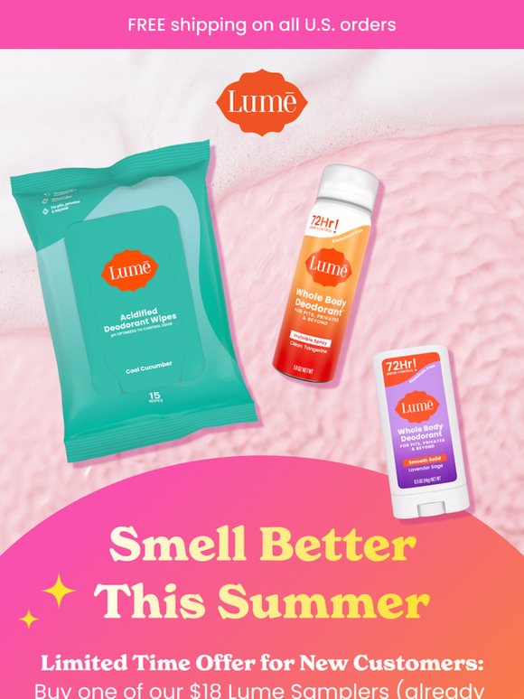 Try Lume for $6 off now + $10 off later