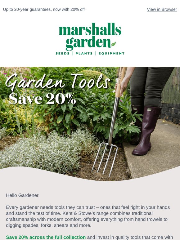 Classic Garden Tools, Modern Comfort – Save 20%