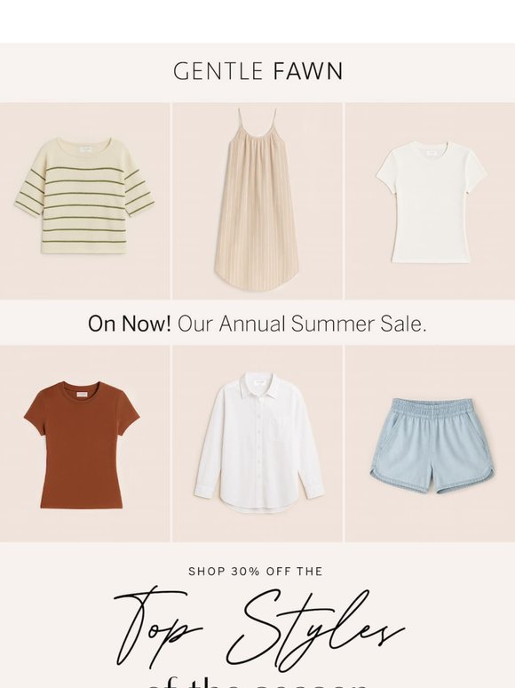 Save 30% on the top styles of the season