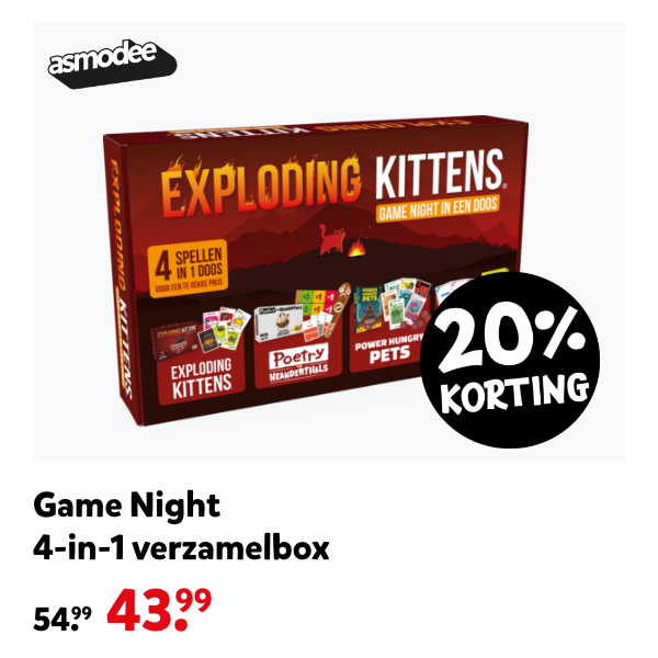 Game Night 4-in-1 verzamelbox