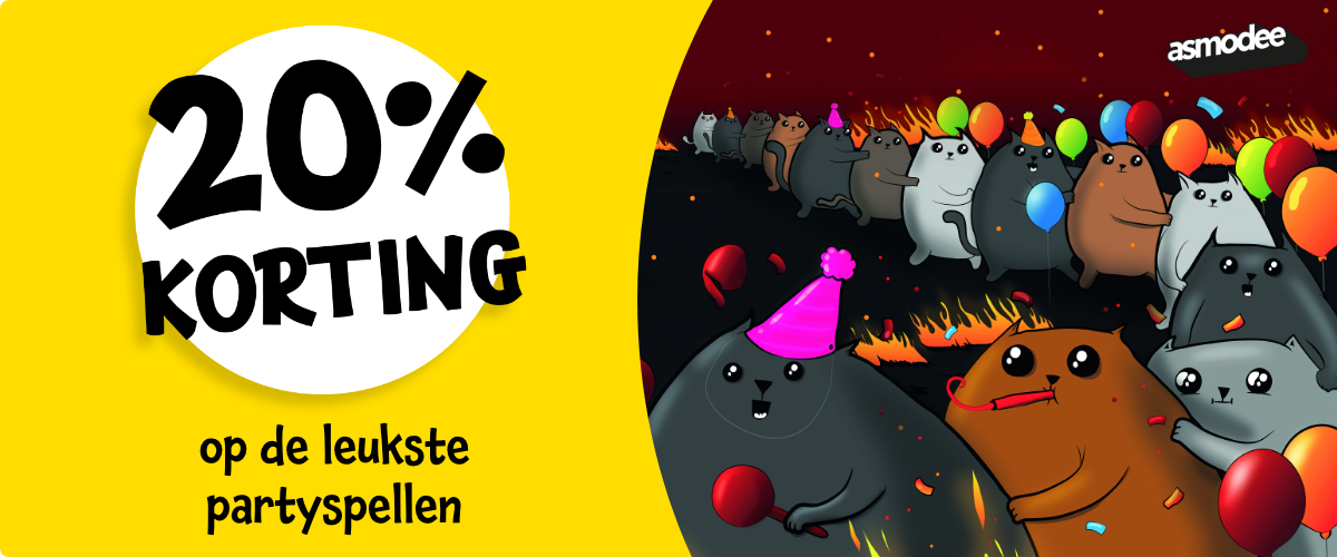 20% KORTING op de leukste partyspellen