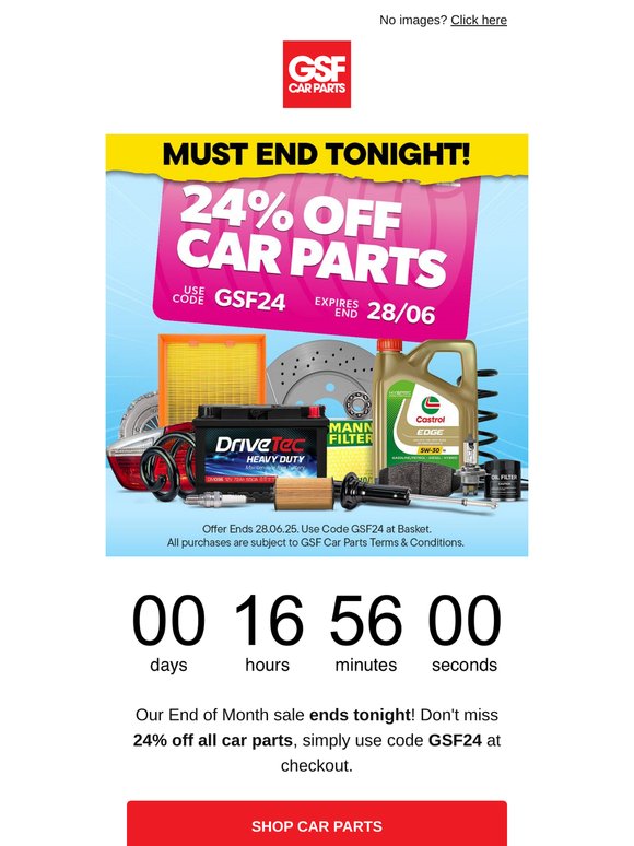 24% off Sale Ends Today!