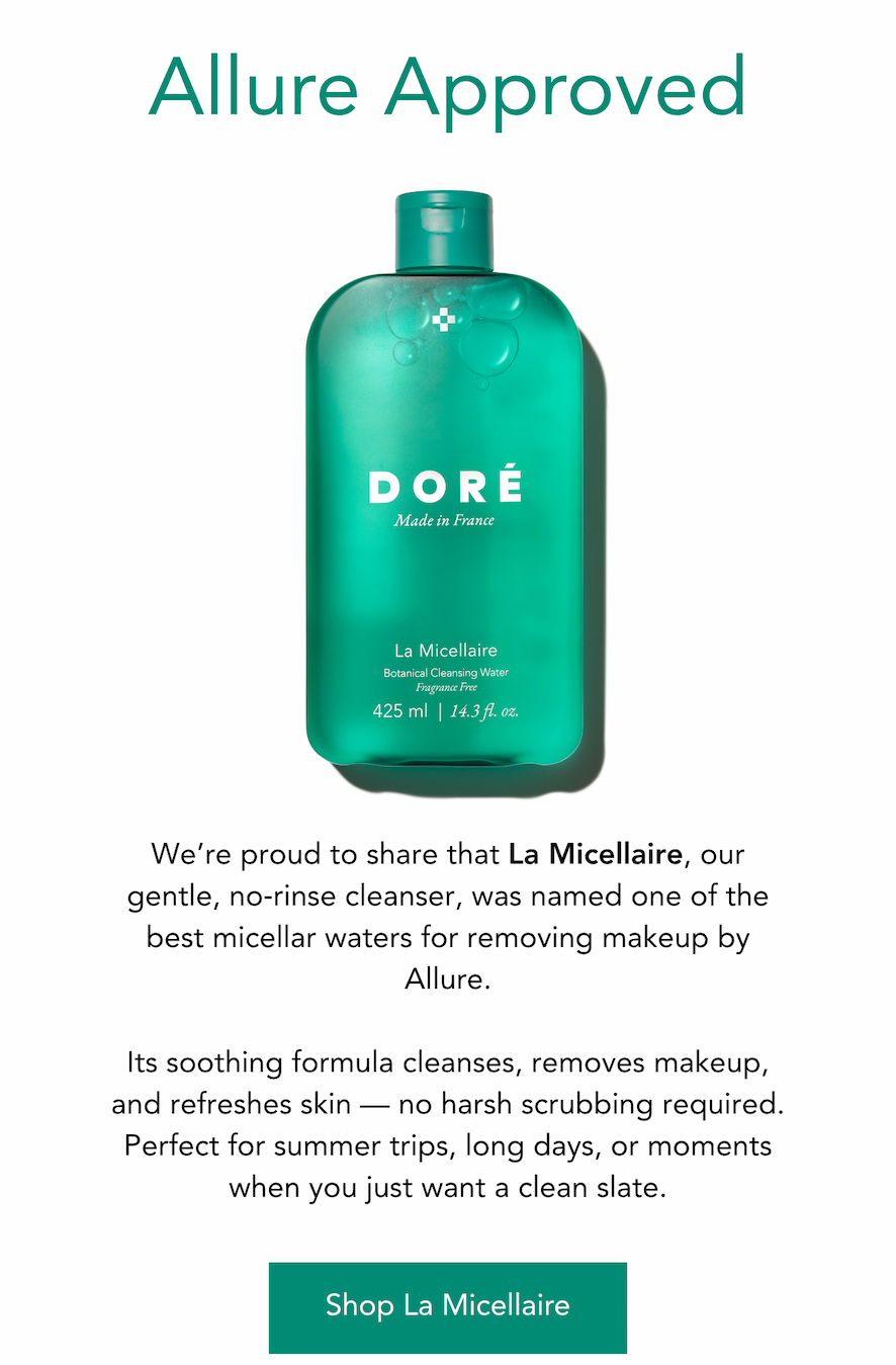 La Micellaire is chosen as best overall micellar water by Allure