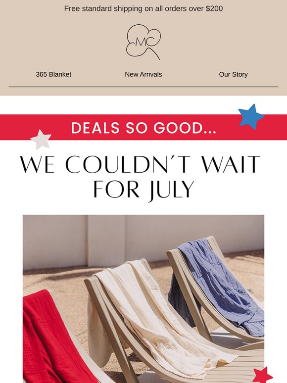 We Couldn’t Wait for July—The 4th SALE starts NOW! 🇺🇸