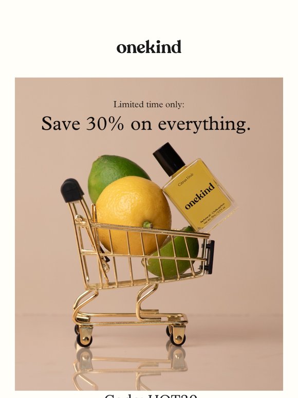 30% OFF your summer must-haves!