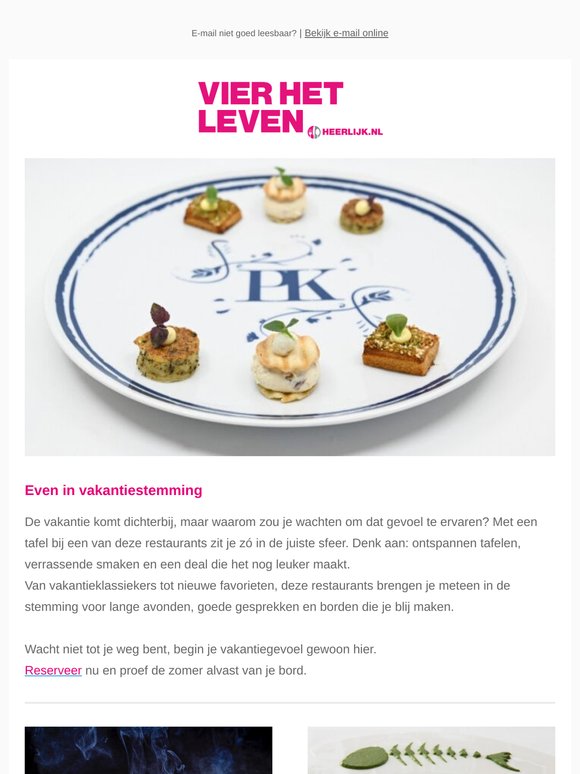 Proef de vakantie alvast van je bord🏖️