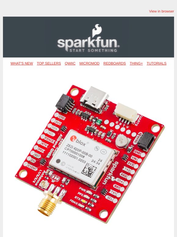 The ZED-X20P Breakout is Now Shipping!