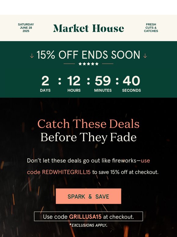 48 Hours Left ⏰ 15% Off All Cuts
