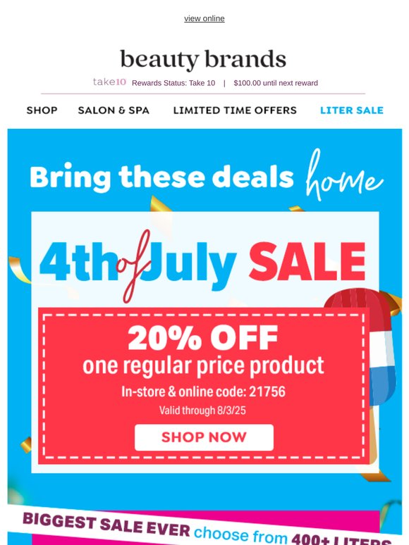 Up to 70% off: Liters, hairspray, tools & more!