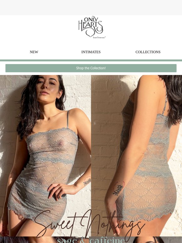 Sweet Nothings! ✨ All Lace in Sage & Caffeine