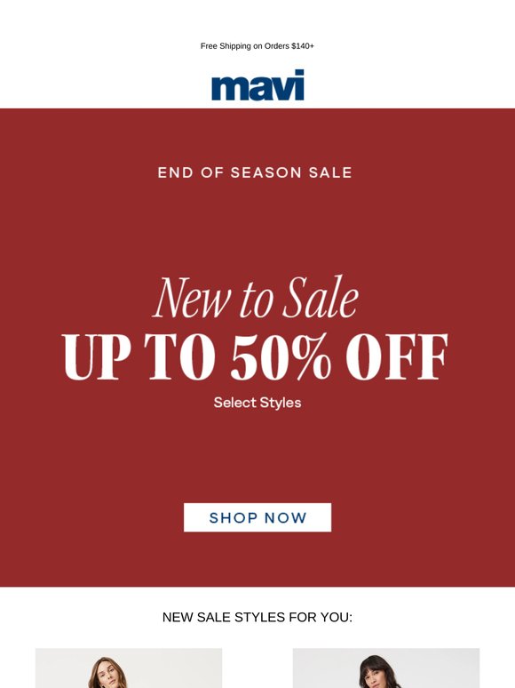 New to Sale | Up to 50% Off