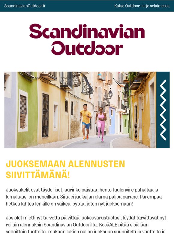 Juoksulajien tarjouksia jopa -30%