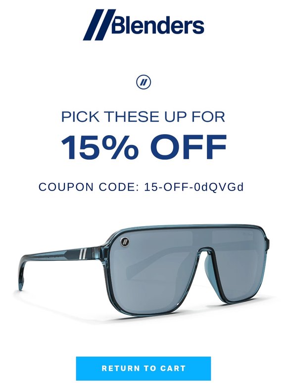 Prescription Glasses Blenders Sunglasses Coupon Code Promo Code
