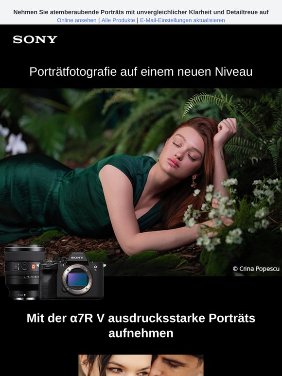 Porträtaufnahmen auf höherem Niveau mit der α7R V
